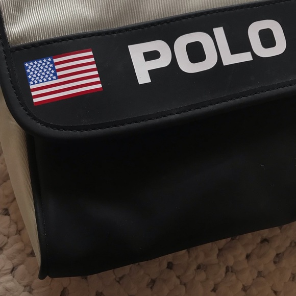 Ralph Lauren Polo MESSENGER Purse Bag! ❤️NWT Black - Picture 3 of 8